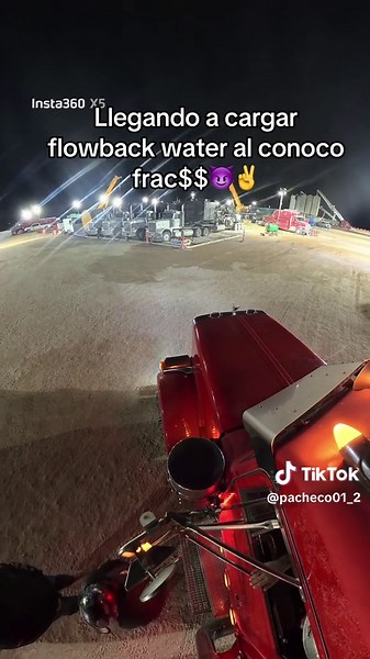 Loading Flowback Water at Conoco Frac Site