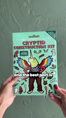 Cryptid Construction Kit - Funny Fridge Magnet Creature Creation Kit by Dissent Pins