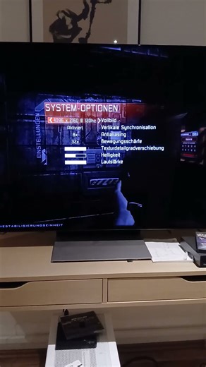 Doom 3 RX9070XT Vertikale Synchronisation 120 FPS