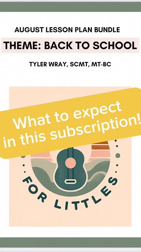 SEND THIS TO ALL YOUR TEACHER FRIENDS! Are you a child educator, struggling with Circle time ideas, or a preschool teacher looking for more music activities to do in the classroom? Consider joining my subscription! For the price of a drink from Starbucks each month, I will send you one detailed lesson plan complete with ideas on implementation, lead sheets, printouts, everything you need to make your life easier!! Honestly this one lesson plan can last you all month. Here’s what to expect in my 