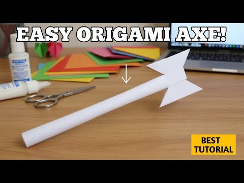 How to Make Double Sided Axe 🪓 - Paper ka kulhadi | Ninja Paper Kunai Origami