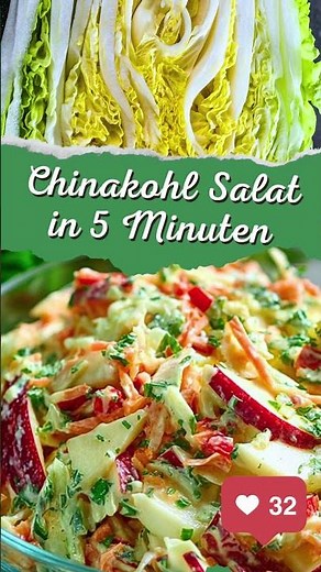 Ich könnte das jeden Tag essen – Chinakohlsalat mit Apfel