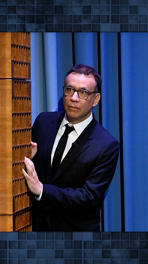 Fred Armisen has a special talent: peeking around the corner. | The Tonight Show Starring Jimmy Fallon