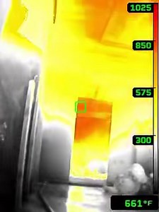 INCREDIBLE THERMAL IMAGING FLASHOVER VIDEO taken last week during our Burn Week! Watch as the FF closes the door and the room temp drops into the lower 100s (lower right gauge) to make the more survivable. At 35 seconds the FF opens the door and the room flashes to over 1000 degrees! Seek Thermal City of Denton, TX - City Hall Denton Fire Fighter's Association Local 1291 Clowns On Fire Denton County Scanner | City of Denton Fire Department