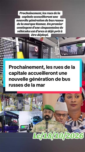 Nouveaux bus Kamaz russes : arrivée prochaine dans la capitale en 2026