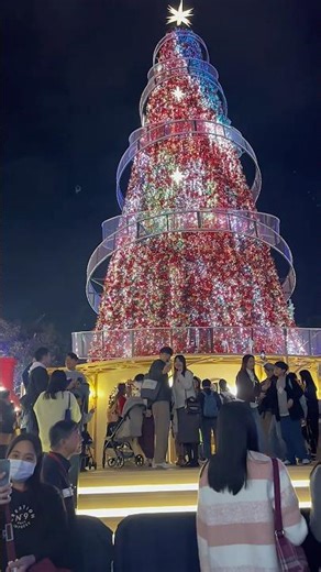 🎄 Let’s go to watch Christmas Light Show – Hong Kong #shorts #minivlog #trending