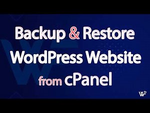 How to Backup and Restore WordPress Website from cPanel | Easy Way to Backup WordPress Site