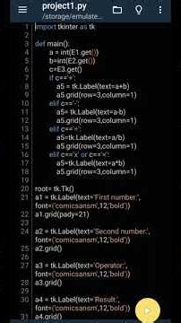 Python tkinter module program for basic mathematical function #coding