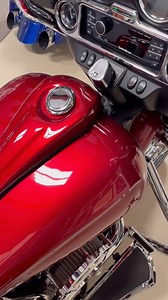 We never get tired of the red and chrome combo on this one! | Bad Dad Custom Motorcycle Finishes