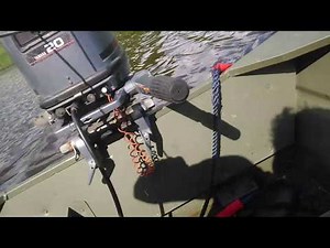 DONT TRY THIS AT HOME!!! / ALUMACRAFT 1236 JON BOAT WITH 20HP OUTBOARD ENGINE