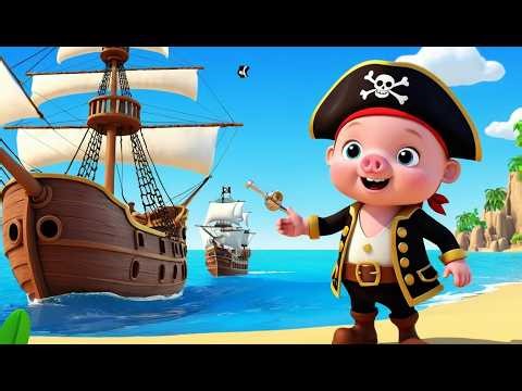 Piggy’s Funny War with Pirates on the Ship 🐷🏴‍☠️ | Funny and Fun Kids Nursery Rhyme