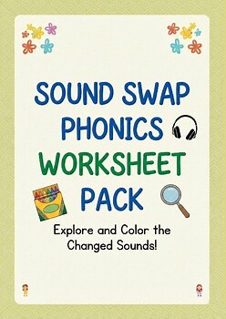 Sound Swap Phonics Worksheets | Phoneme Substitution & CVC Word Chains