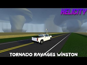 Tornado Ravages Winston in Roblox Helicity! - Solo Chase #2