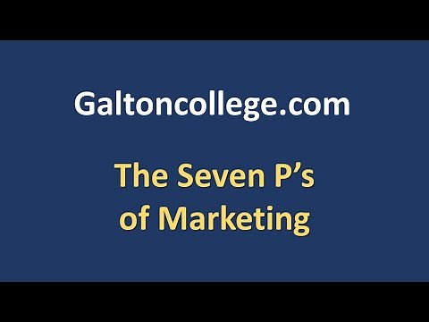 7p's of Marketing: People Processes and Physical Evidence