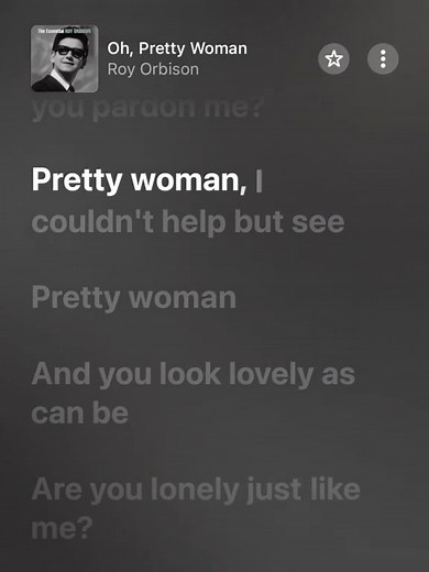 Oh, Pretty Woman Lyrics by Roy Orbison