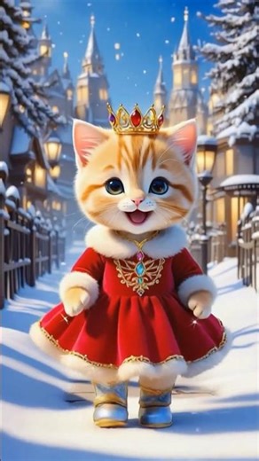 Christmas Cat Princess… Singing! 🎄