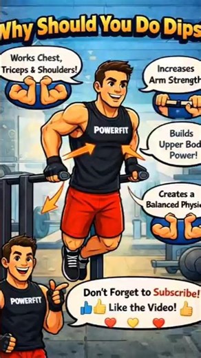 Build Strength with Dips! 💪 Ultimate Upper Body Exercise