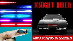 DIY Multi Pattern Knight Rider Scanner LED Light With ATtiny85! Watch how to build 👉🏼 https://youtu.be/Invt-MaShis ATtiny85 | WS2812B | Arduino | Larson Scanner #attiny #ws2812b #arduino #larsonscanner | HAZI TECH