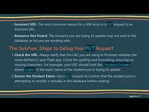 How to Fix PUT Request Errors in Your Flask-RESTful API