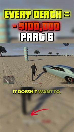 Every Time I DIE I LOSE $100,000 in GTA Online part 5 #gta #gta5 #gtaonline #gtav
