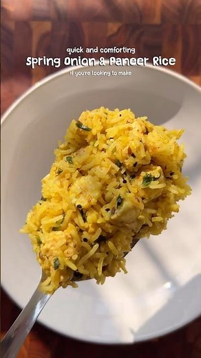 Spring onion and Paneer rice #springonionrecipe #paneer #paneerrice