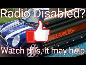 Mini r53 r50 radio disabled repaired