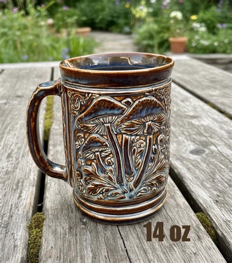 Handmade Stoneware Coffee Mug - Unique Artisan Pottery, 11oz - Etsy