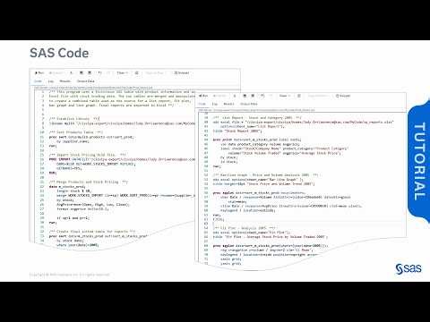 SAS Code to SAS Viya Flows | SAS Tutorial