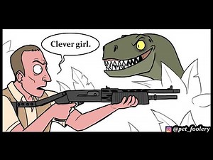 Jurassic Park Clever Girl! Dinosaur Comic Dub (Jurassic World Comic Dub)
