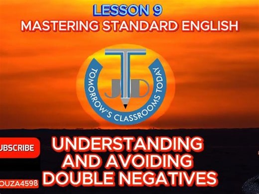 Avoiding Double Negatives | Teaching Resources