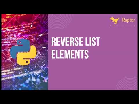 Reverse list elements