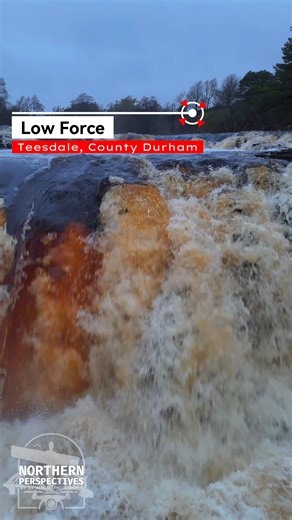 Got the drone in close at Low Force today — right where the Tees throws itself over the rocks — before pulling back to show the whole gorge waking up after all the rain. There’s something addictive about this stretch of river. It’s not the tallest fall, but the sound, the movement, the sheer energy of it… especially when the water’s high. Teesdale doing what Teesdale does best. Simple shot, big mood. #NorthernPerspectives #LowForce #Teesdale #RiverTees #Waterfall | Northern Perspectives