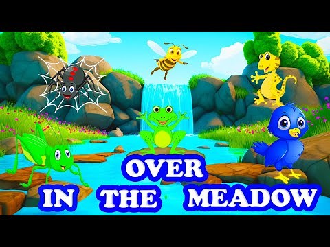 Over in the meadow | Kids & Nursery Rhymes | Sing along Song | Animated
