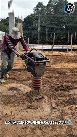 Powerful Soil Compactor Machine Action 🚜#Construction #SoilCompaction