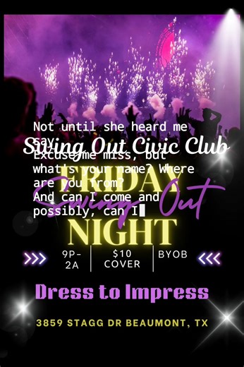 It's our night to swing Out! It's Friday Night Swing Out,let's do it! Remember to get there early for seating! See you on the dance floor! | Swingout Civic Club