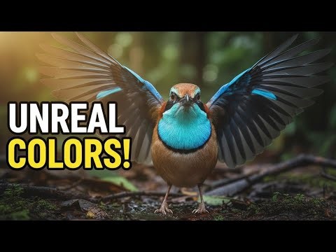 This Hidden Forest Bird Flashes BLUE Like Lightning ⚡ (Rare Footage)