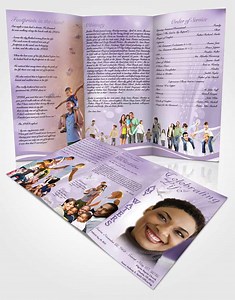Free Tri-fold Obituary Program Template