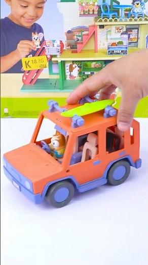 Bluey Heeler 4WD Family Vehicle Set Satisfying with Unboxing & Review ASMR Videos