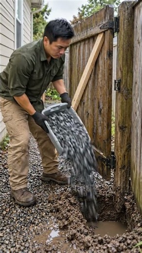 This Gate Kept Sagging After Rain — Here’s How I Fixed the Post