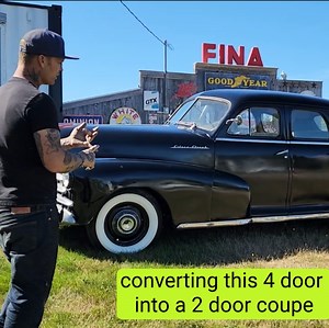 The custom car class will be on converting this 1948 Pontiac four door into a two door coupe 🔥 | Bad Chad