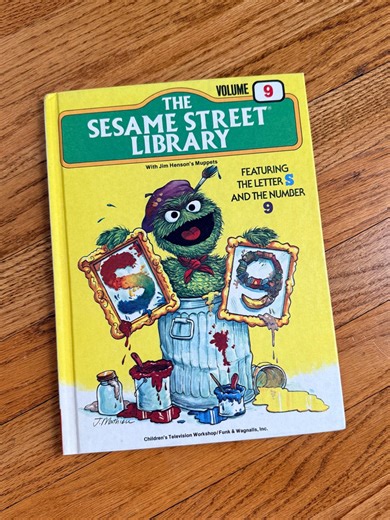 1978 Sesame Street Library Volume 9: Letter S & Number 9 - Educational Children's Book - Etsy