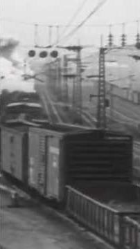 Freight Cars Rolling Through a Hump Yard (1942)