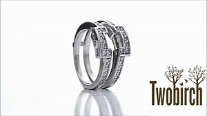 Watch Square Halo Style Wedding Ring Guard on Amazon Live