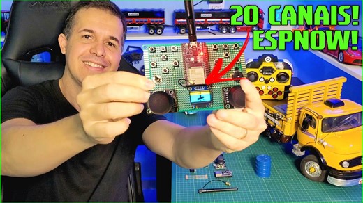 Tutorial: Como Fazer Controle Remoto Caseiro de 20 Canais com ESP32 e ESP-NOW