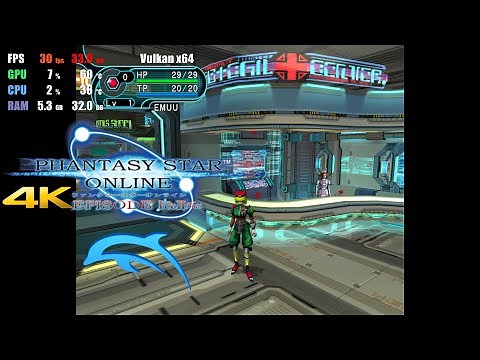 Dolphin 5.0 | Phantasy Star Online Episode I & II Plus 4K UHD | Gamecube Emulator Gameplay