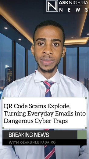 Scam in a Square: QR Codes Turn Emails into Silent Cyber Traps ┃ Ask Nigeria Breaking News! View exclusively on social media, join us for accurate and up-to-date information on the current events shaping Nigeria. 📹🎤📰🇳🇬 Cybersecurity firm Kaspersky has raised the alarm over a dramatic surge in phishing emails using malicious QR codes, warning that the tactic is fast becoming a favourite weapon of cybercriminals. Between August and November 2025, detections of such emails jumped more than fiv