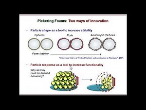 Responsive Pickering Foams and Emulsions Lecture