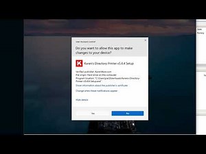 Installing Karen's Directory Printer on Windows 11 Hyper-V Machine