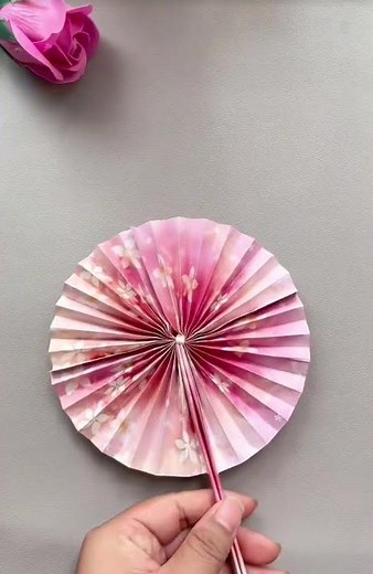 How to make a paper fan 🪭 easy and faster