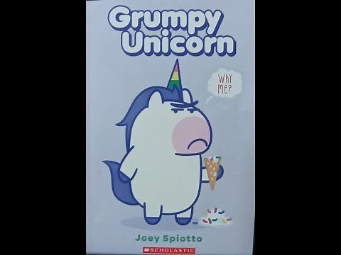👸Reading Grumpy Unicorn a bedtime story time book read by Addy's Nana, reading Grumpy Unicorn